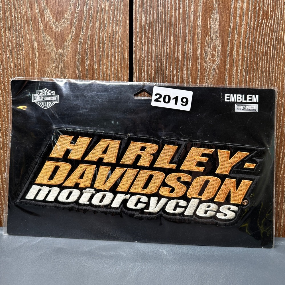 NEW 2007 Harley-Davidson 9" Motorcycles Sew On Embroidered Patch Emblem RARE Y2K